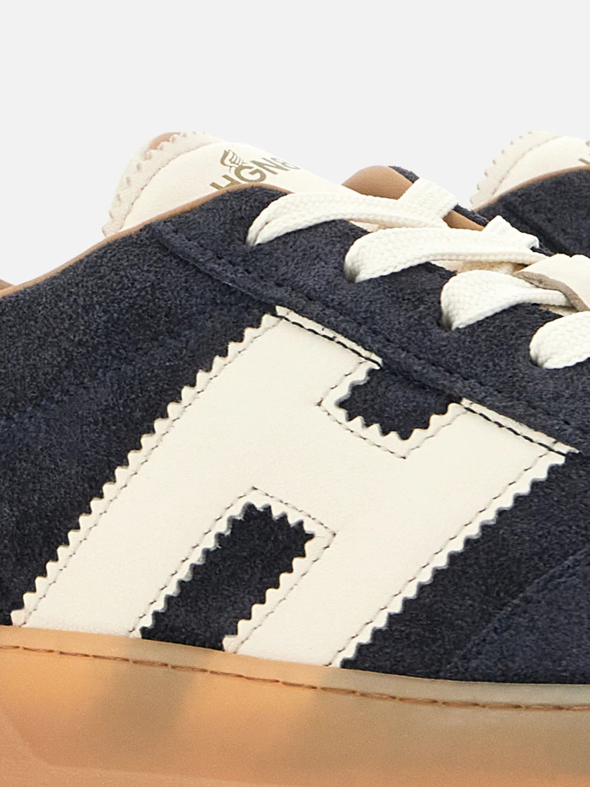 Low-Top Suede Sneakers with Contrasting Accents