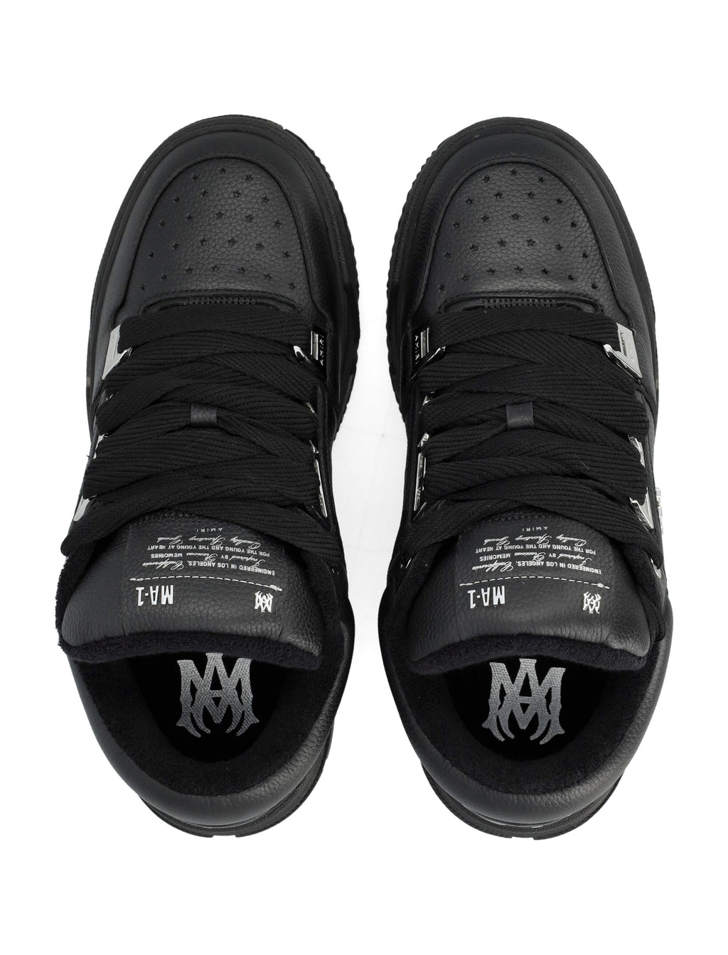 Black Metallic MA-1 Metallic Low-Top Sneakers