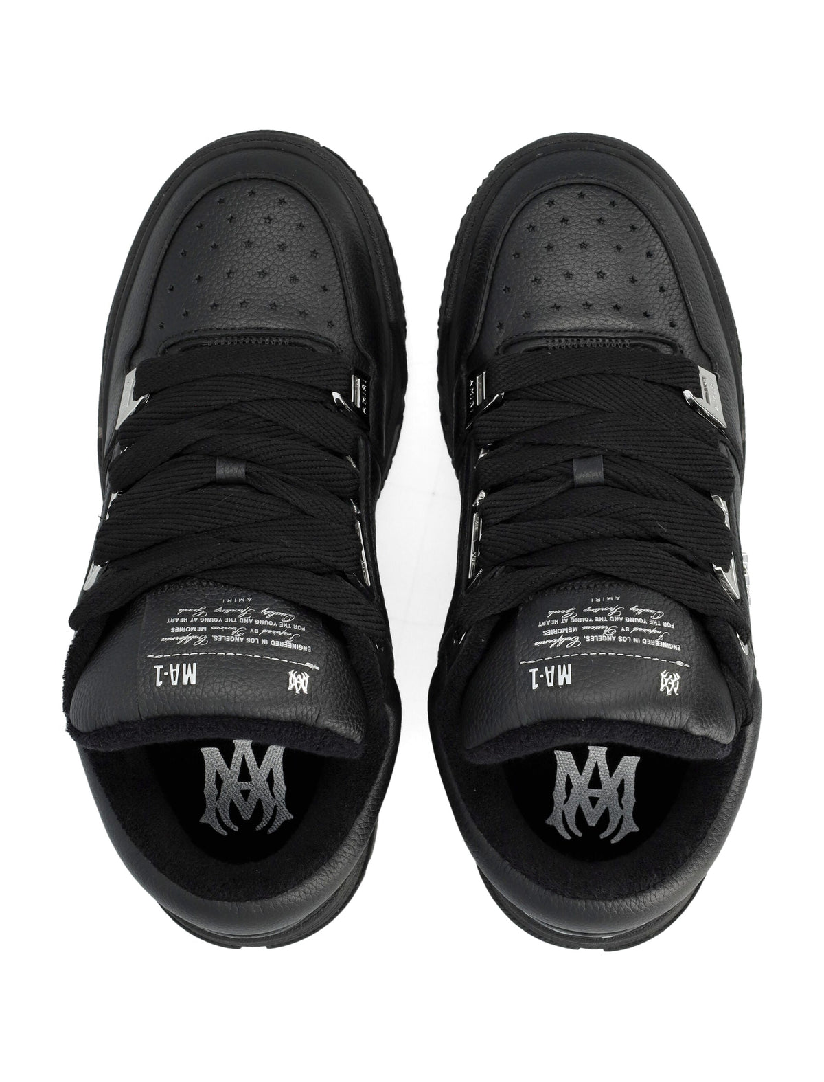 Black Metallic MA-1 Metallic Low-Top Sneakers