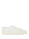Gym Gold Logo Low-Top Smooth Leather Sneakers
