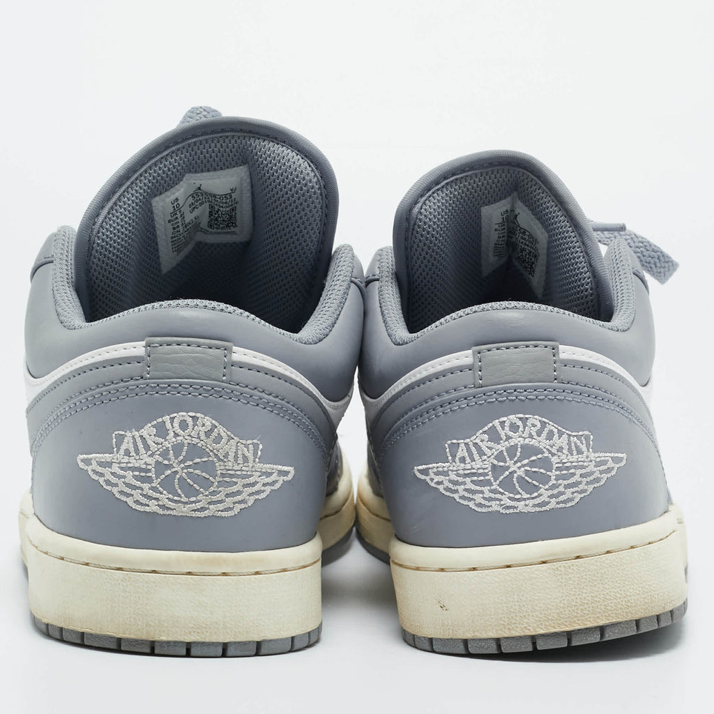 Air Jordans Grey/white Leather Jordan 1 Low Vintage Stealth Grey&nbsp;sneakers