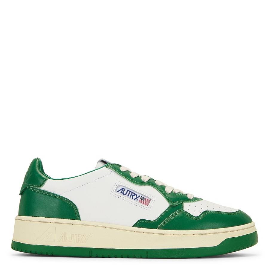 Autry Bicolor Medalist Low Leather Sneakers