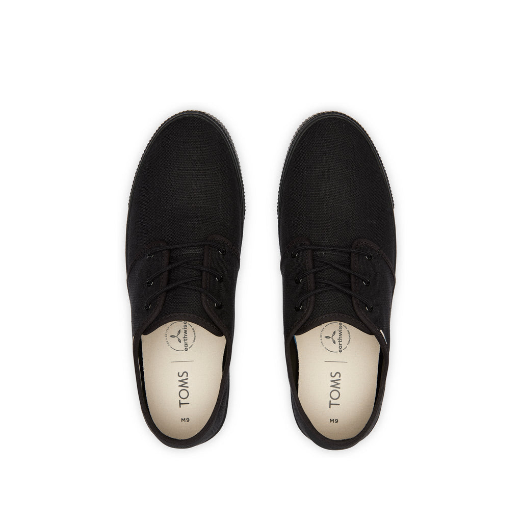Carlo All Black Heritage Canvas Lace-Up Sneaker