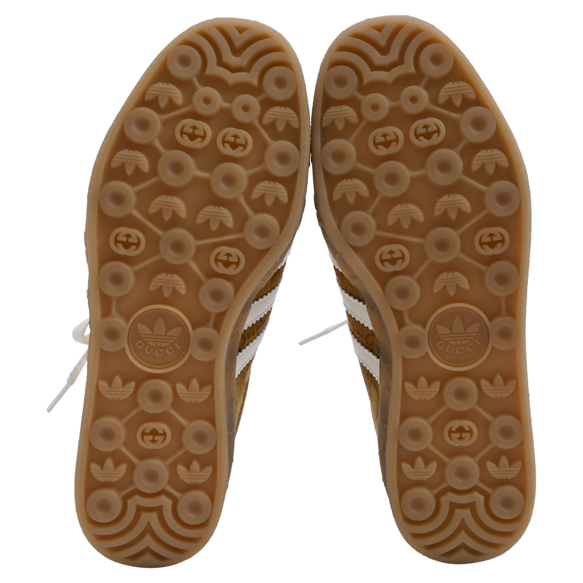 Gucci x Adidas Gazelle GG Monogram Sneakers in Brown Canvas