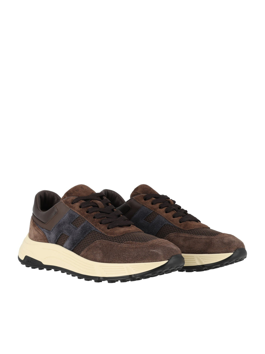 Hyperlight Suede-Leather Low-Top Sneakers