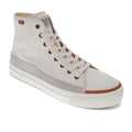 Levi's Mens Square Hi Twill and Suede Hightop Casual Sneaker Shoe