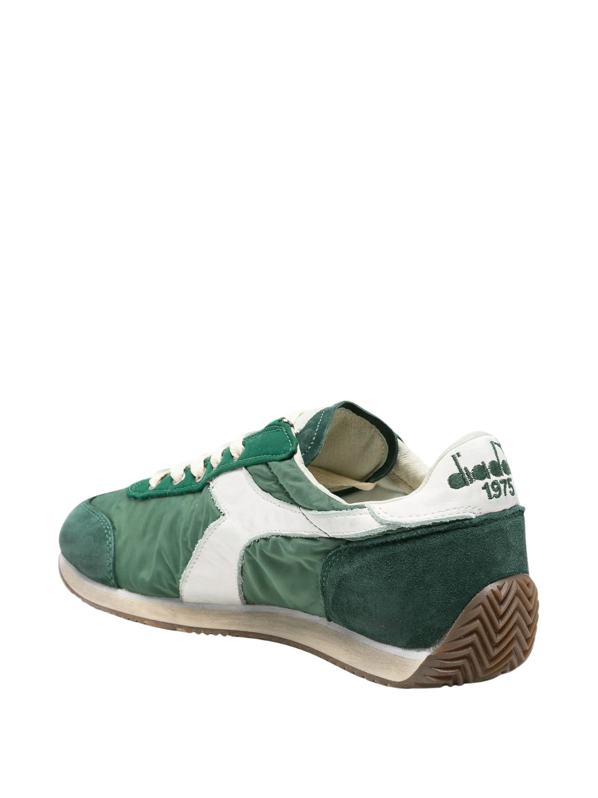 Equipe Vela Vintage Green Suede-and-Nylon Sneakers