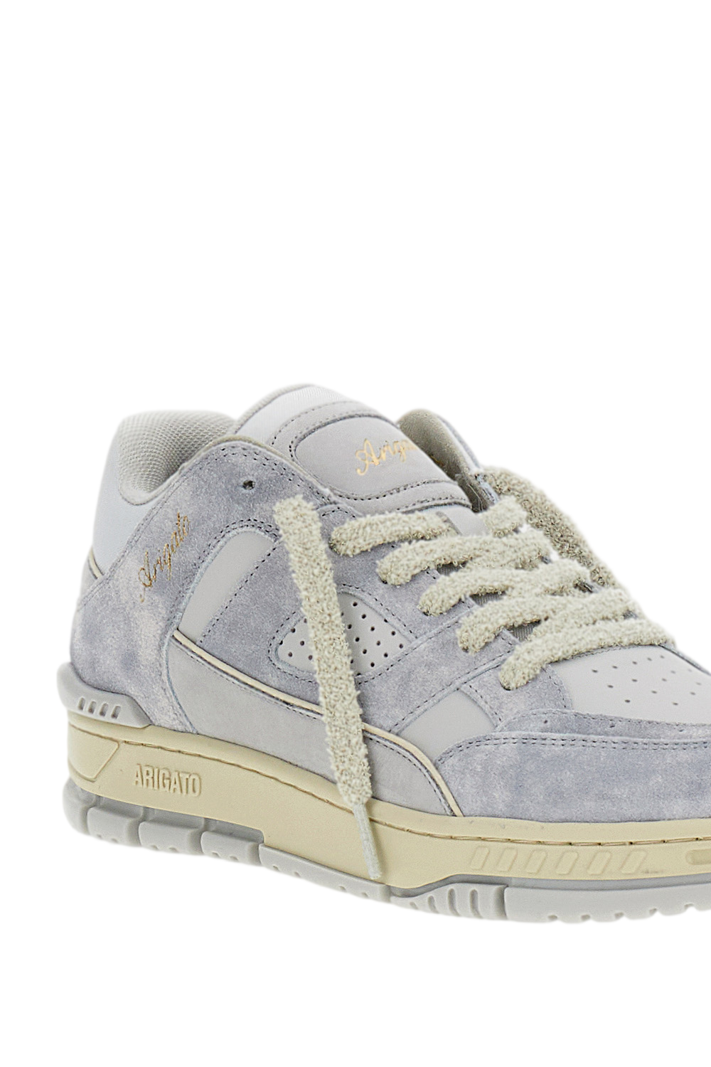 Low-Top Sneakers with Suede Upper and Retro Basketball Inspiration