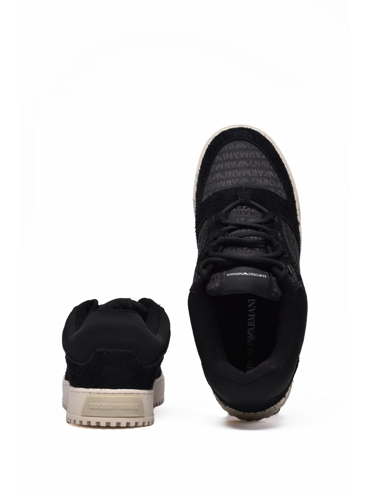 Black Low-Top Leather Sneakers
