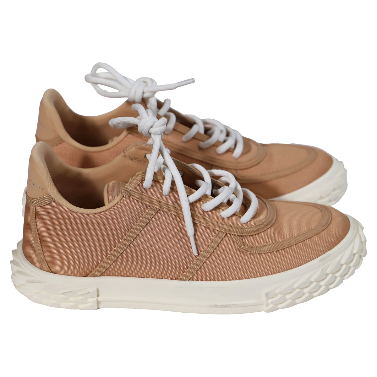 Giuseppe Zanotti Blabber Low Top Trainers in Pink Cotton