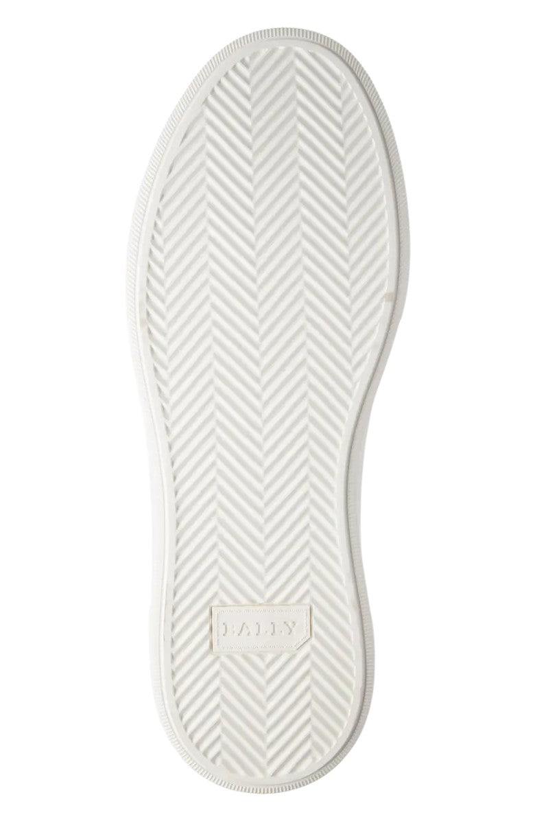 Bally Myles 6237763 Men's White Calf Leather Sneakers