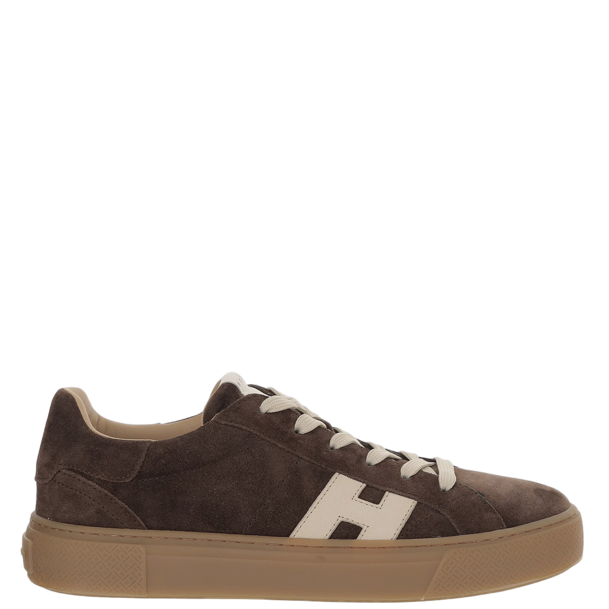 Low-Top Suede Sneakers With Logo Detail And Chunky Sole