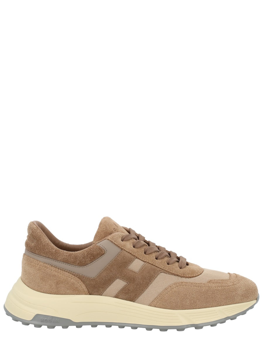Hyperlight Tonal Suede Overlays Calfskin Sneakers