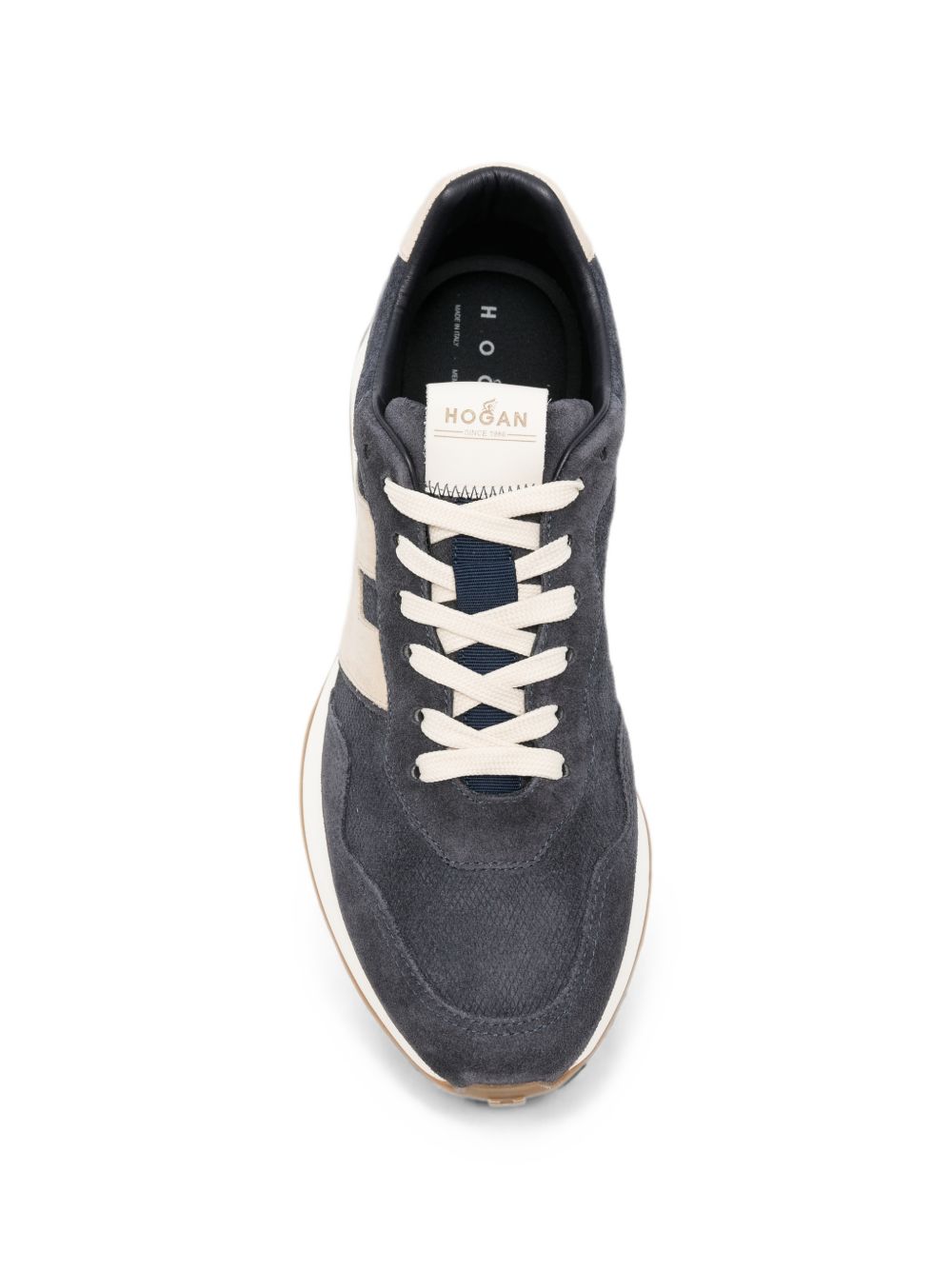 Dark Grey Suede Mesh Sneakers