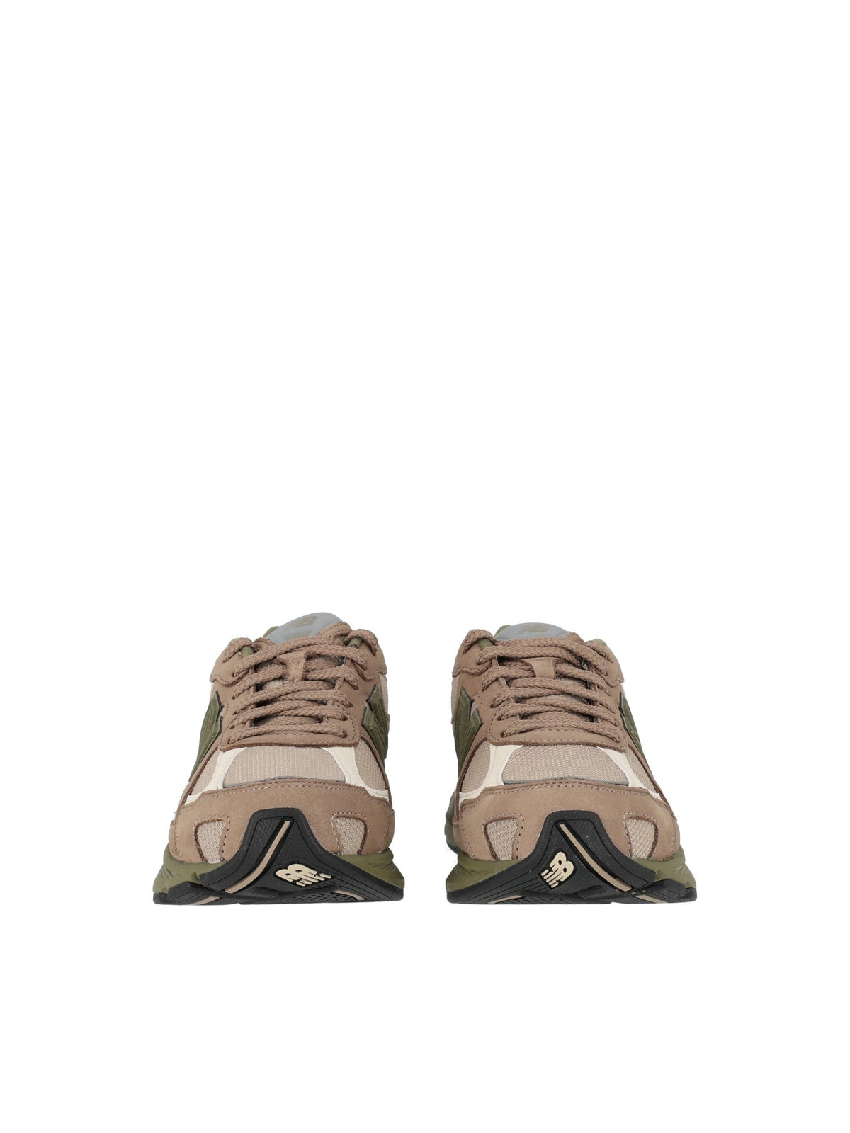 Light Mushroom Nubuck Mesh Sneakers