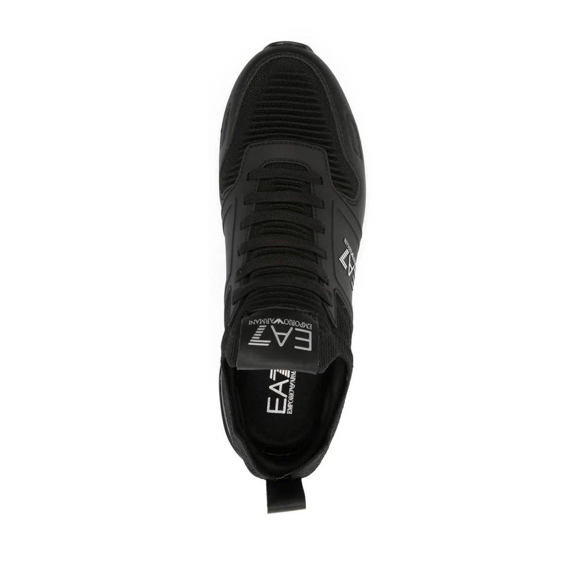 Black Sophisticated Textured Sole Sneakers