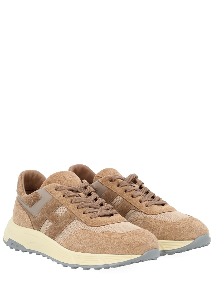 Hyperlight Tonal Suede Overlays Calfskin Sneakers