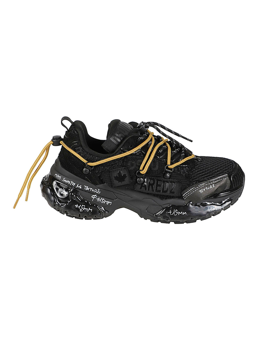 Faster Calf Leather Accent Low-Top Sneakers