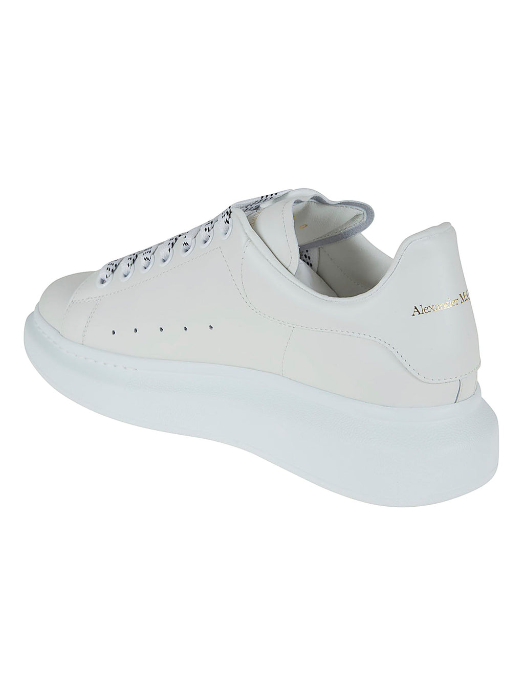 Leather Oversized Sneakers with Exaggerated Sole and Signature Logo