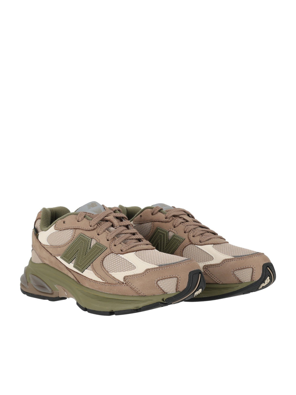 Light Mushroom Nubuck Mesh Sneakers
