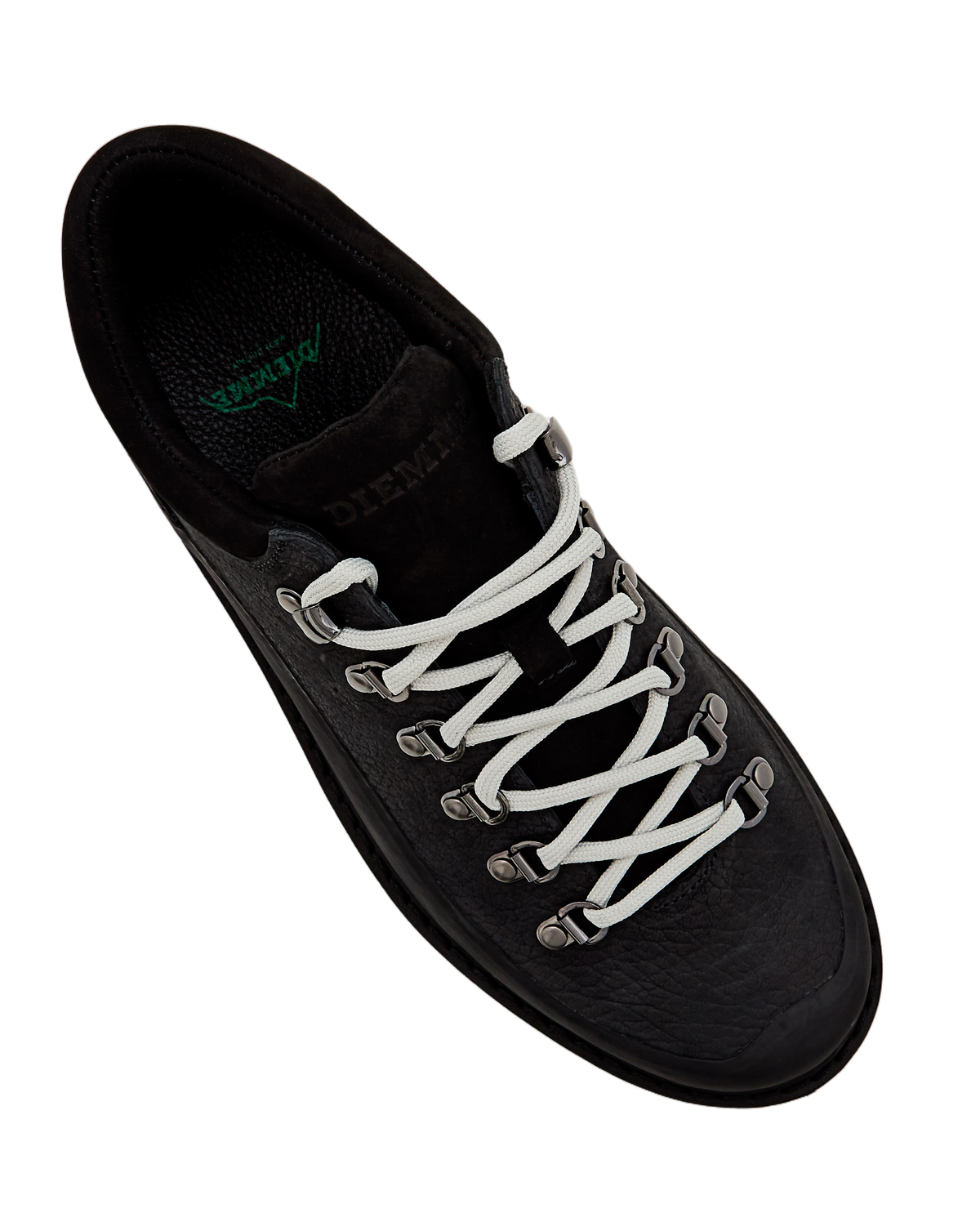 Black Cornaro Worked Suede Low-Top Sneakers