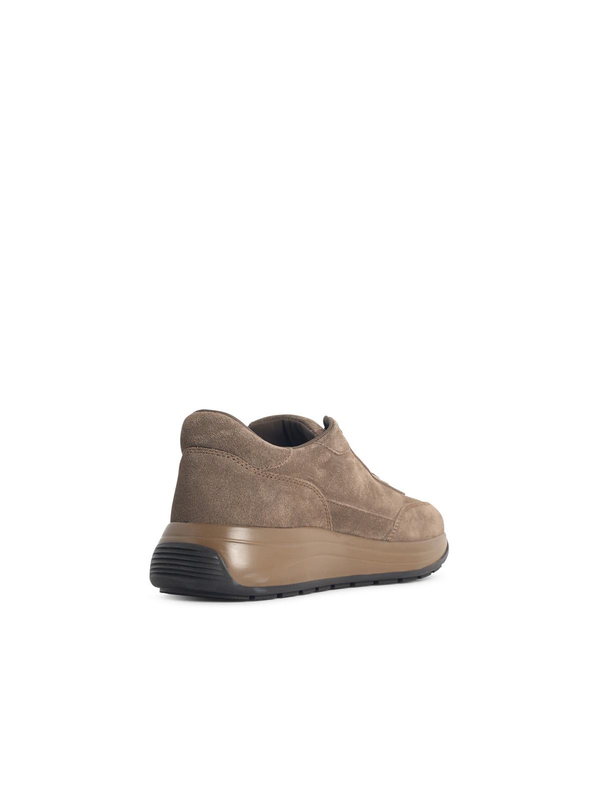 'Hi-Light' Brown Suede Sneakers