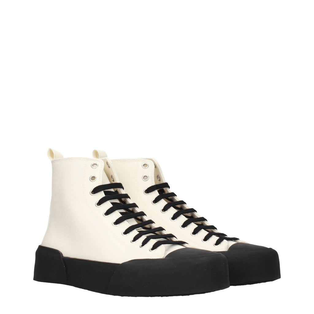 Jil Sander Fabric High Top Men's Sneakers
