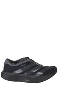 Black Adizero Logo Back Zip Closure Polyester Sneakers