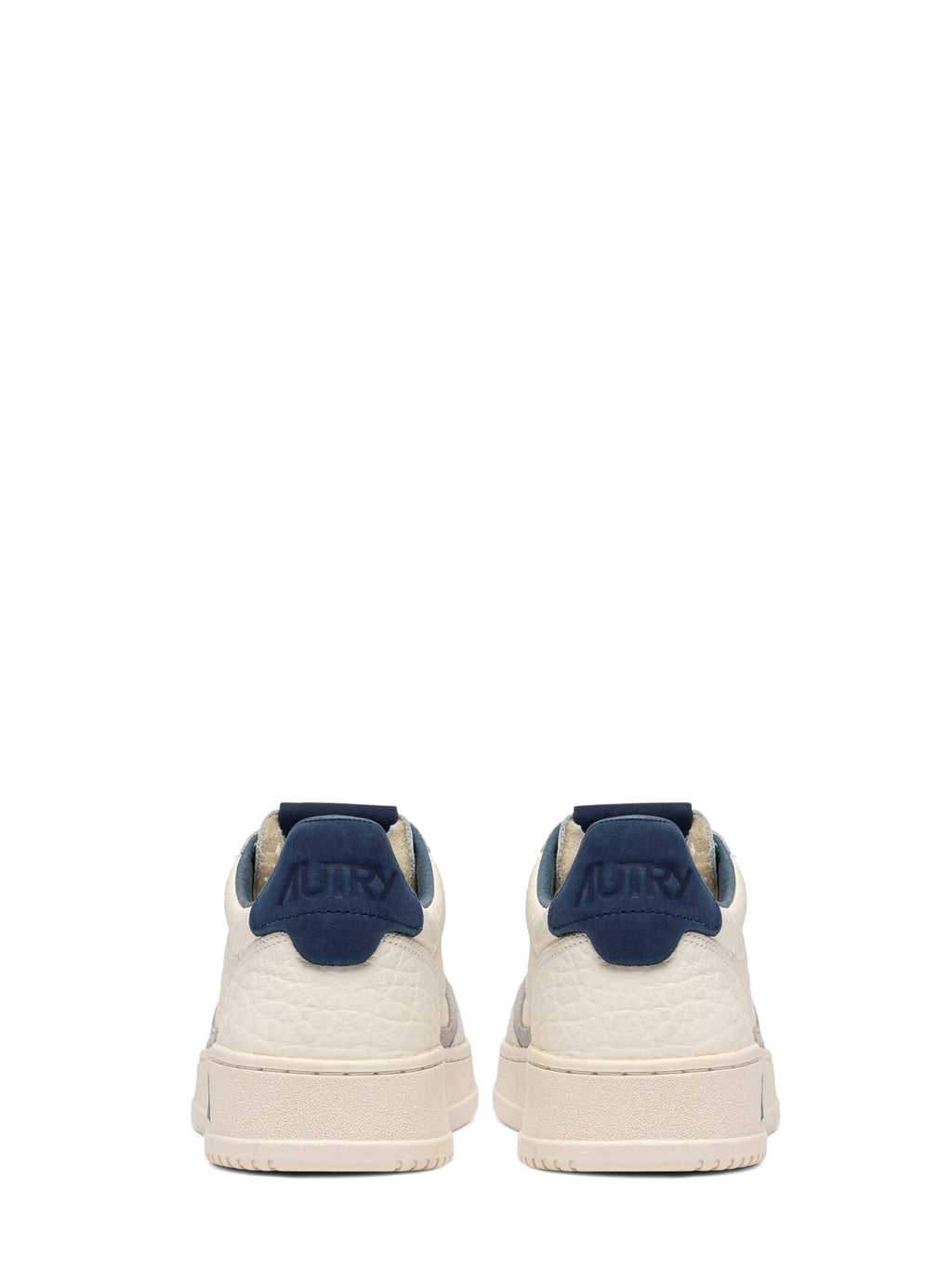 Low-Top Sneakers with Textured Leather and Suede Accents