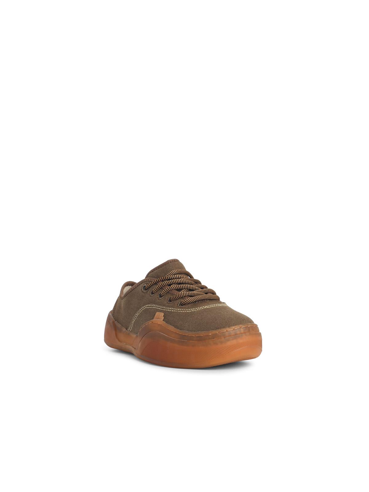 'Coupes' Mud-Colored Cotton Sneakers