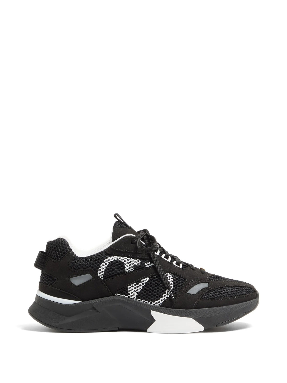 Black Demivee Mesh Sporty Sneakers