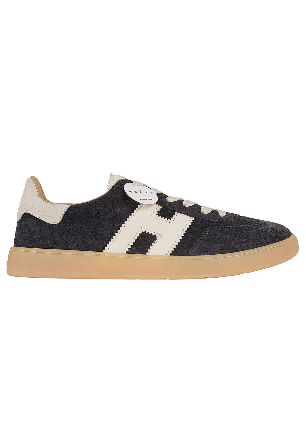 Black Calfskin Low-Profile Monogram Sneakers