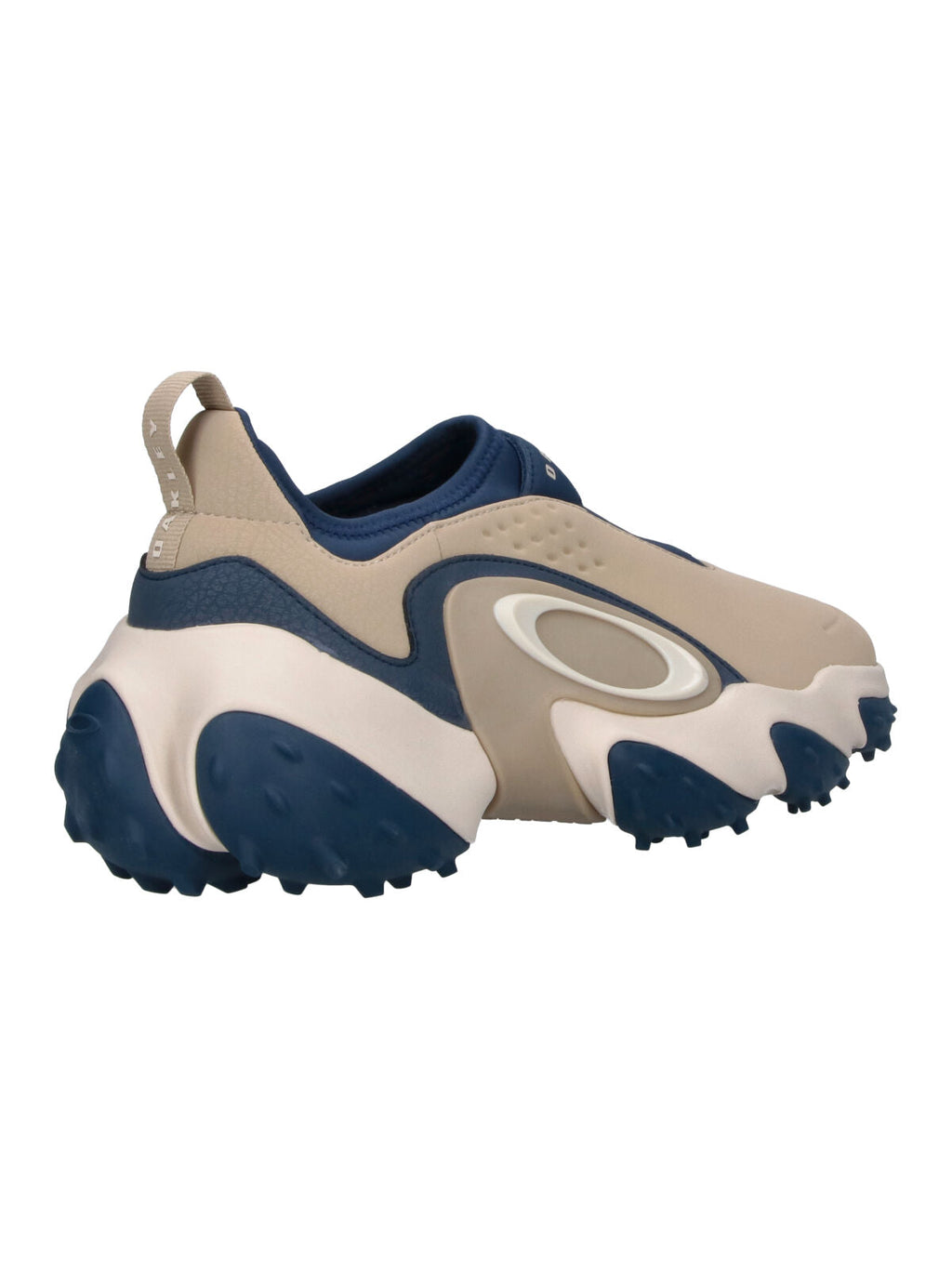 Beige Blue Edge Icon Water-Repellent Slip-On Sneakers