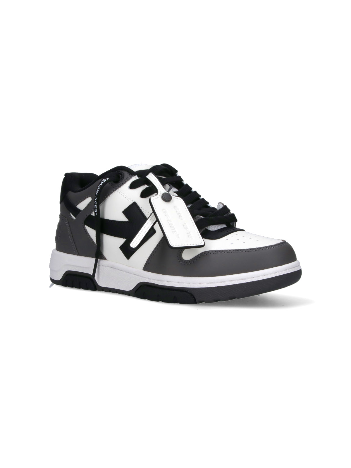 Grey Leather Out Of Office Sneakers