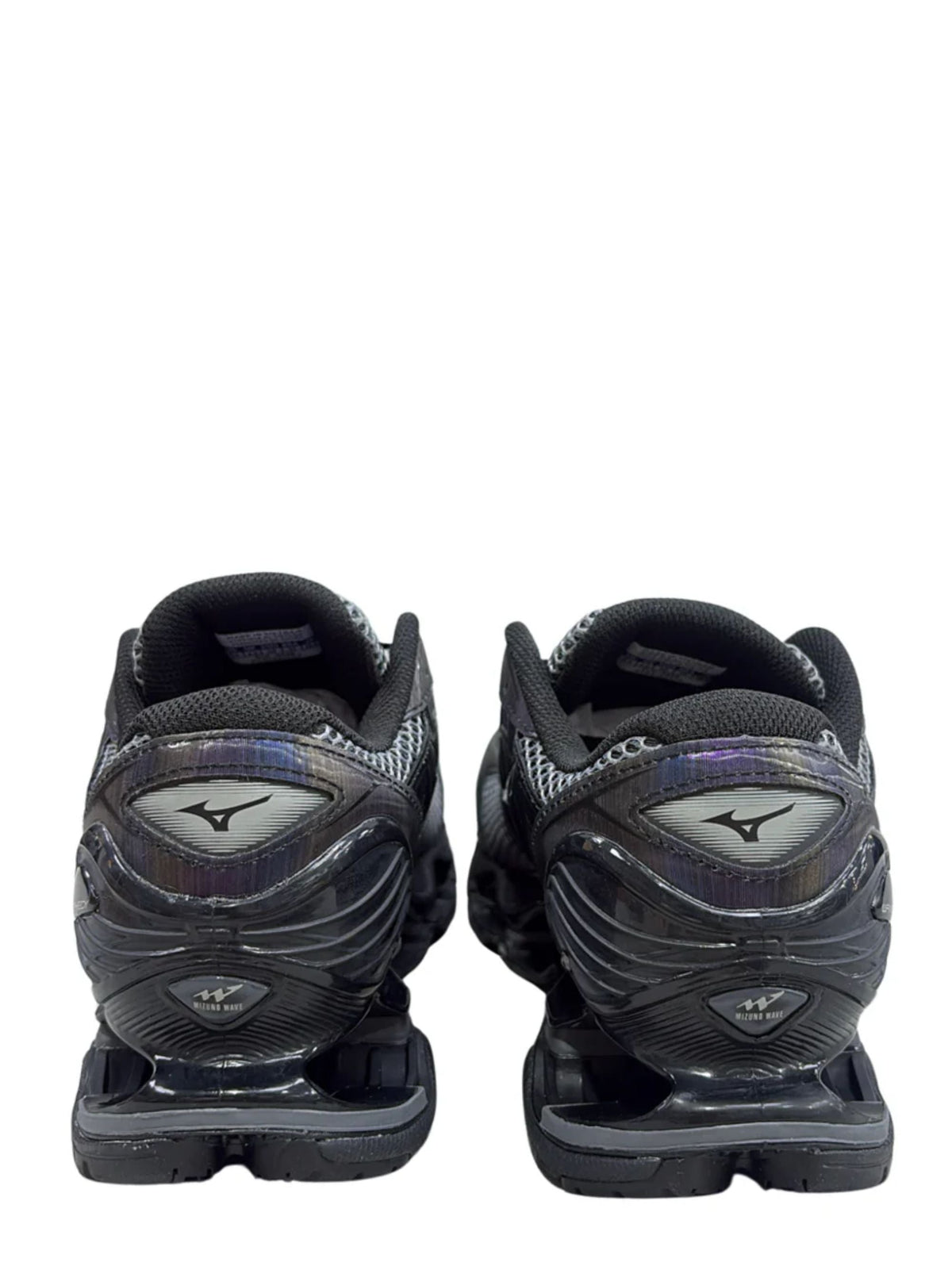 Futuristic Wave Prophecy Sneakers with Glossy Sculpted Sole