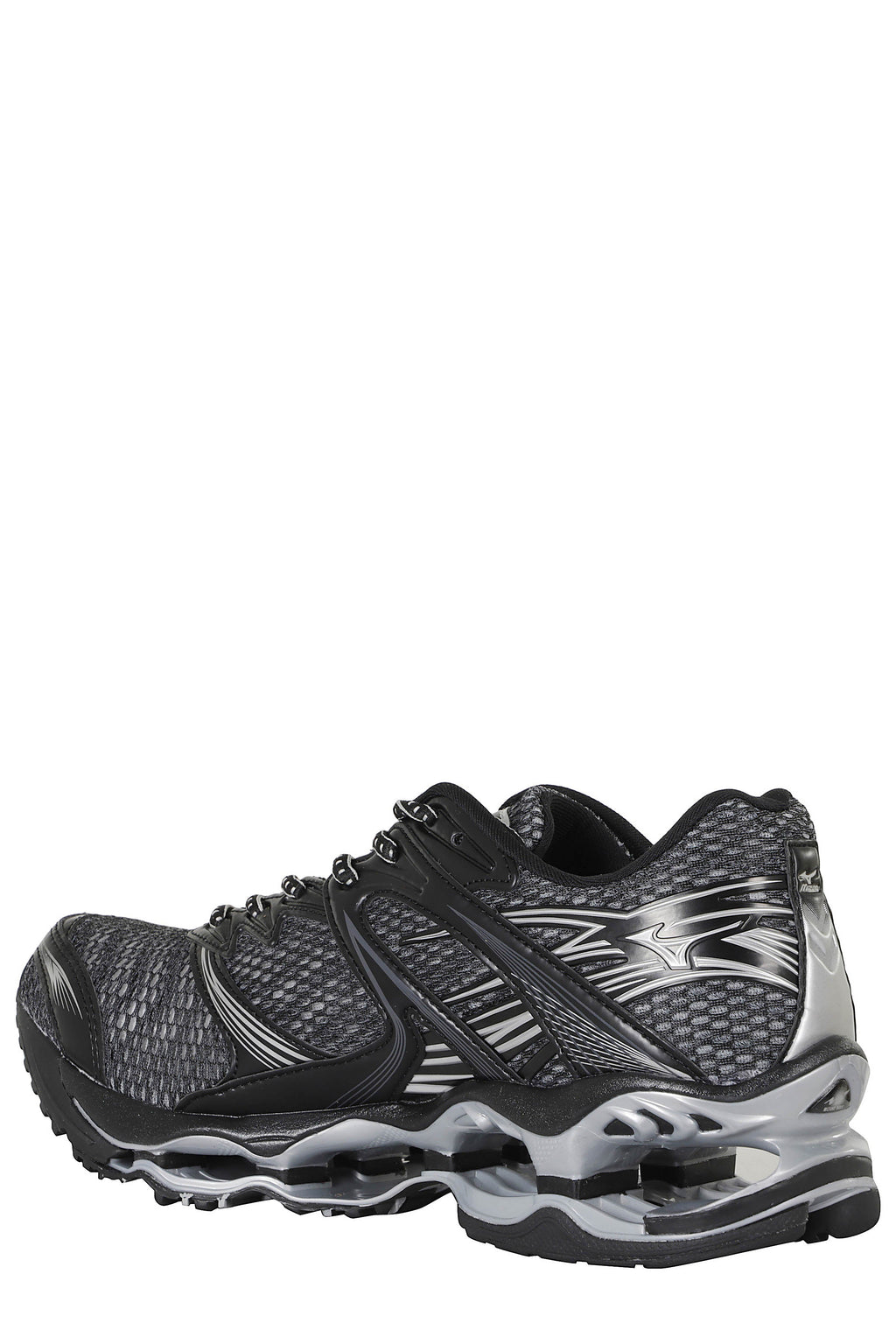 Iron Gate Silver Black Mesh Leather Wave Prophecy 1 Sneakers