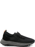 Black Low-Profile Knitted Trainers