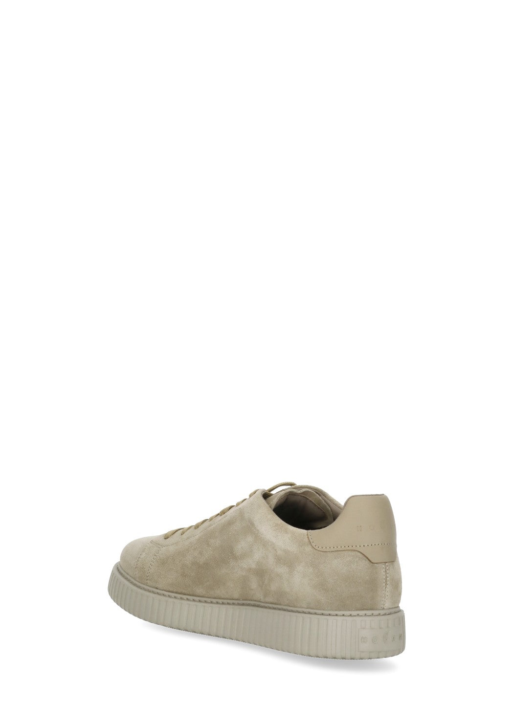 Beige Suede Low-Top Sneakers