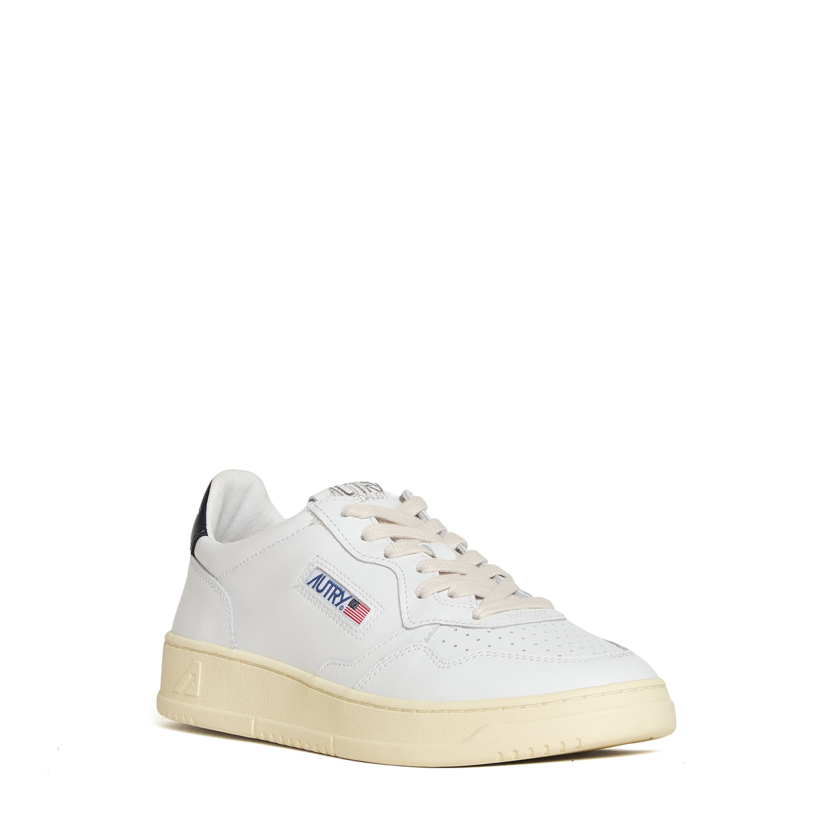 Medalist Low Sneakers In White Leather, Space