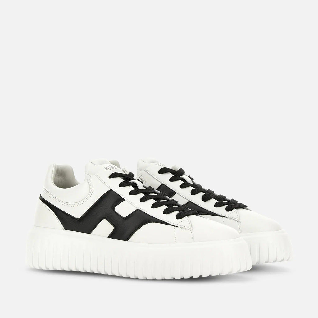 H-Stripes Allacciato H Spezzata Sneakers in White