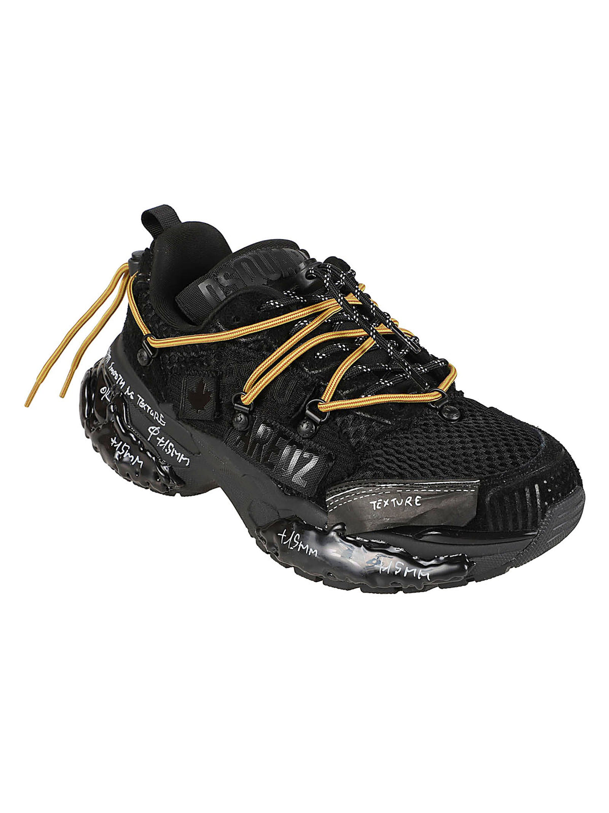 Faster Calf Leather Accent Low-Top Sneakers