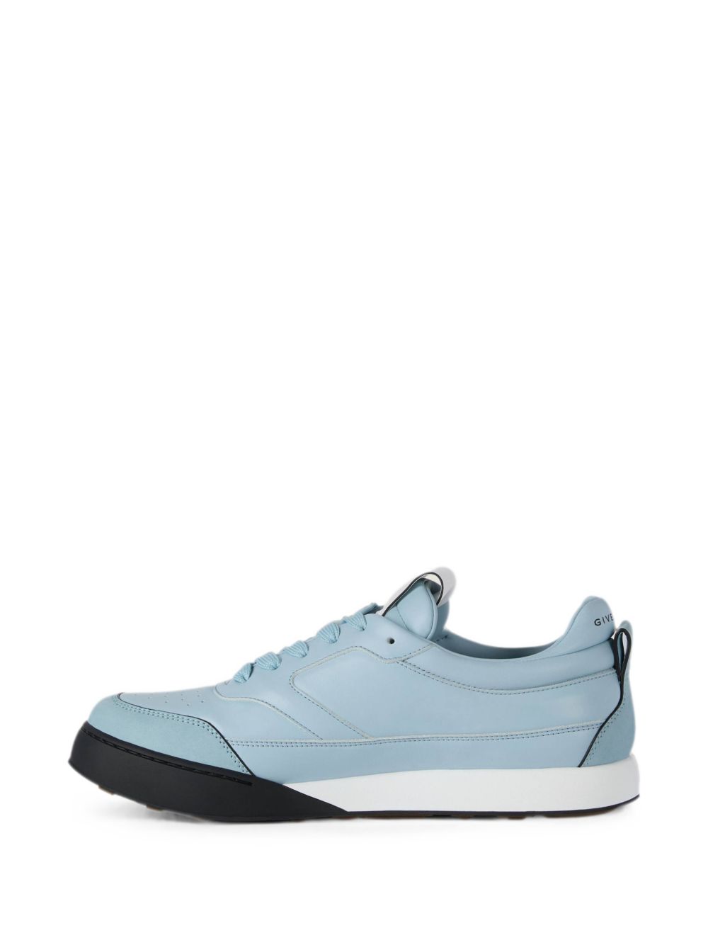 Light Blue Black Accent Low-Top Sneakers