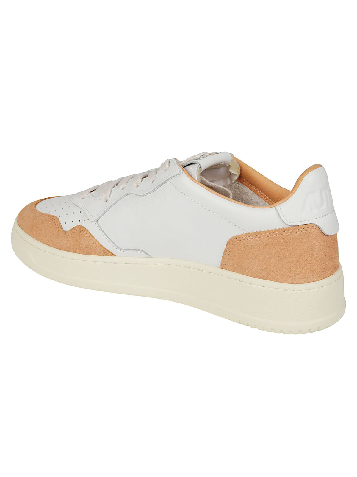 Medalist Low Suede Overlays Leather Sneakers