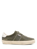 Green Vintage Suede Low-Top Sneakers