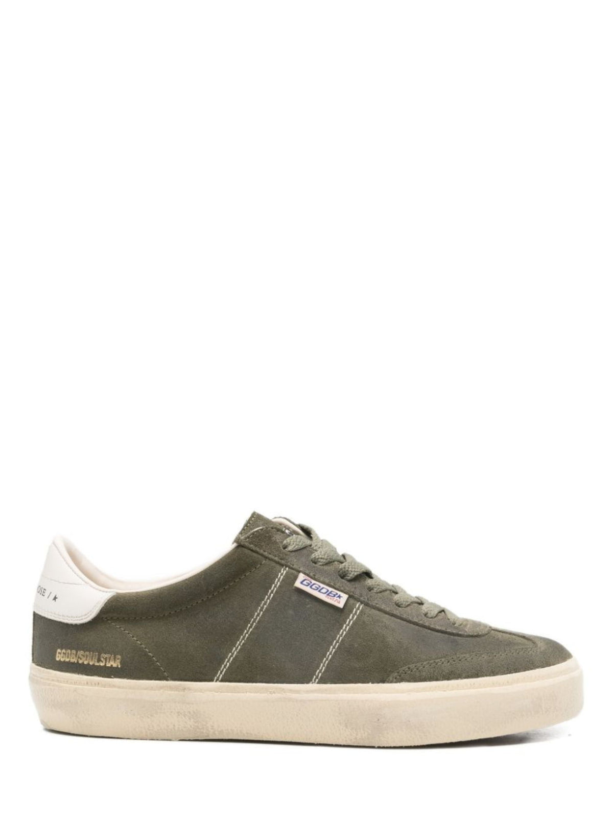 Green Vintage Suede Low-Top Sneakers