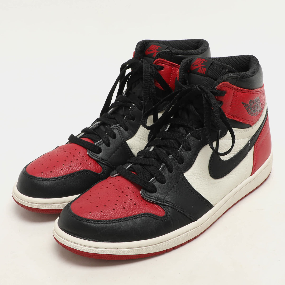 Air Jordans Tricolor Leather Air Jordan 1 Retro High Top Sneakers