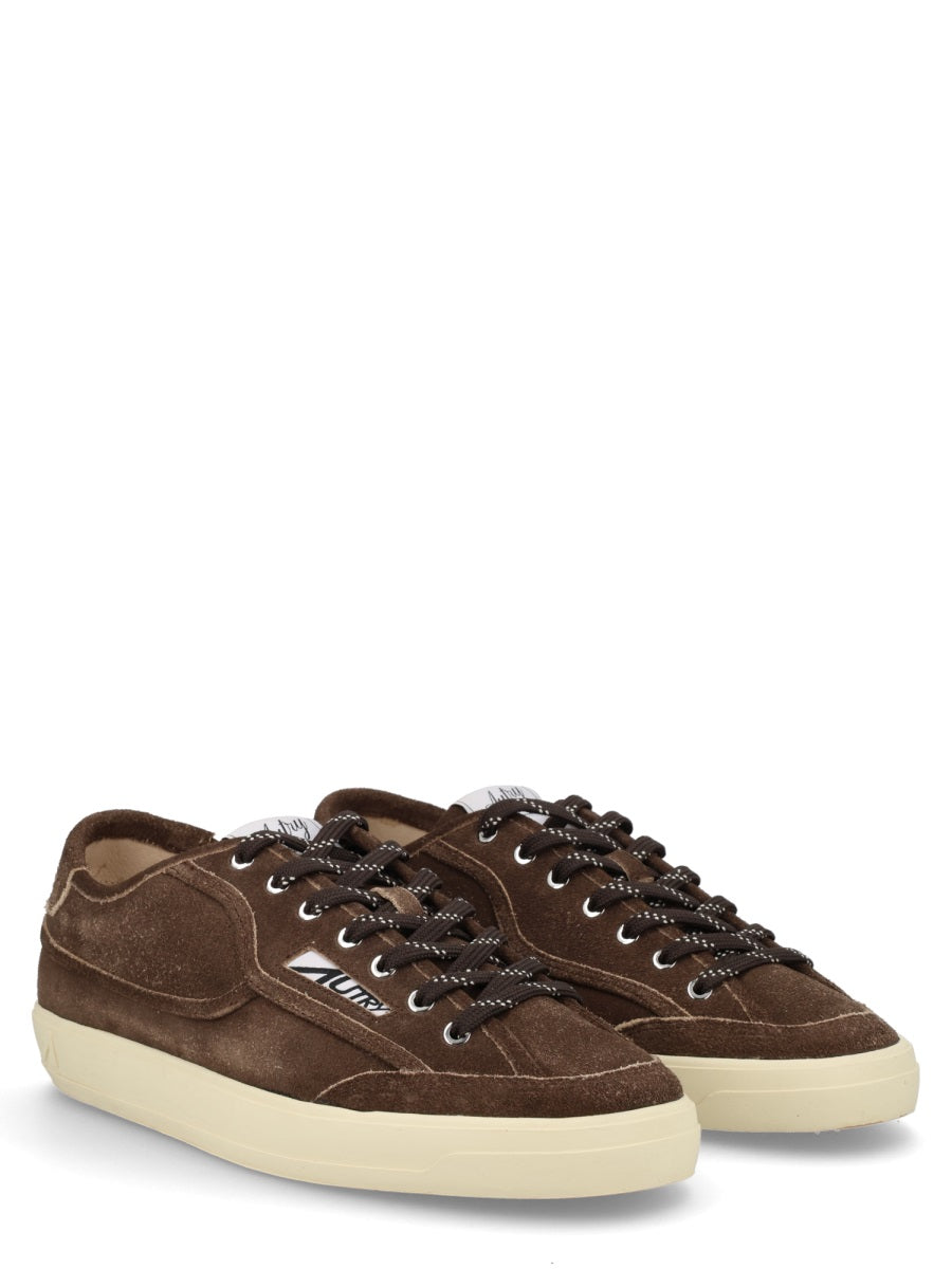 Black Low-Top Suede Leather Sneakers