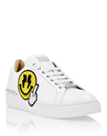 Leather Lo-Top Sneakers Strass Smile