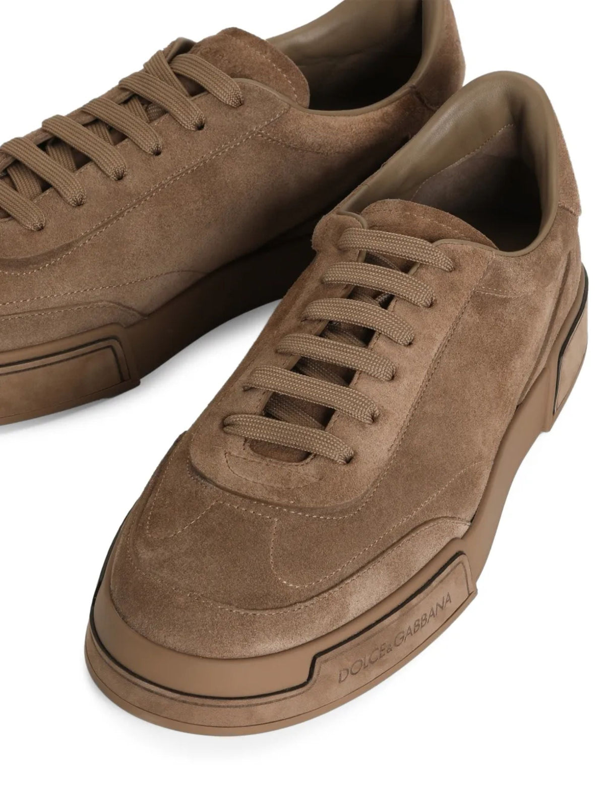 Hazelnut Suede Tonal Derby Sneakers