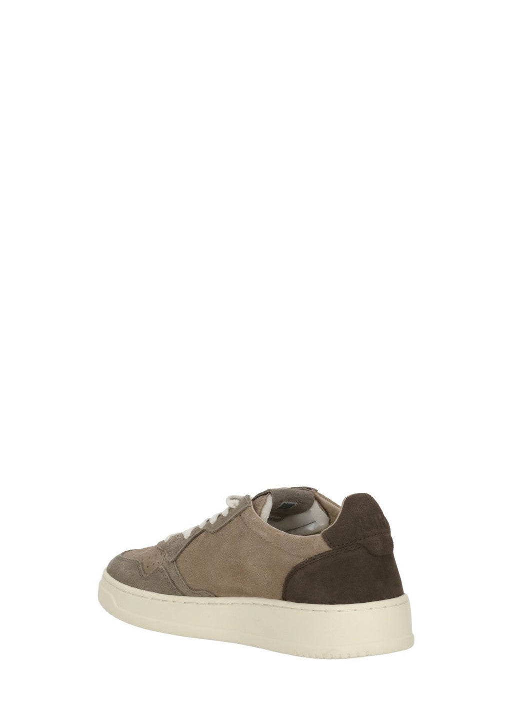 Brown Suede Branded Accents Low-Top Sneakers